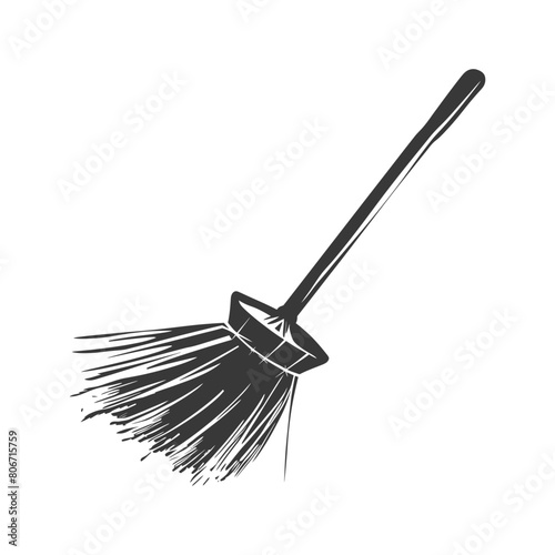 Silhouette broom cleaning tool black color only