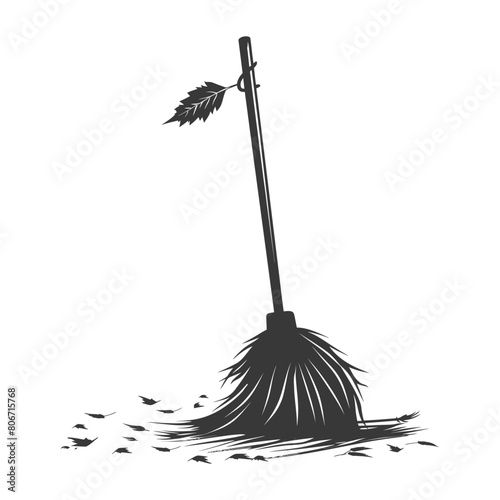 Silhouette broom cleaning tool black color only