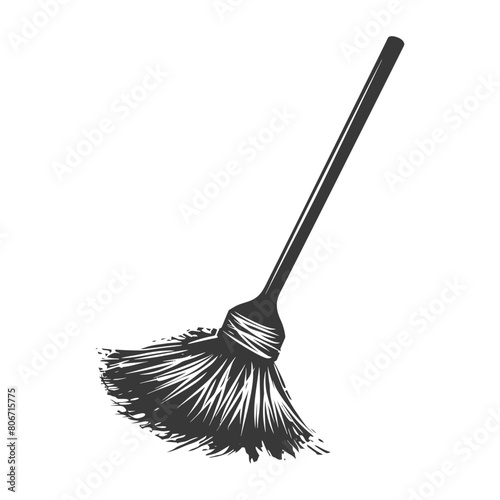 Silhouette broom cleaning tool black color only