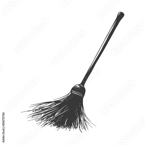 Silhouette broom cleaning tool black color only