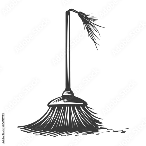 Silhouette broom cleaning tool black color only