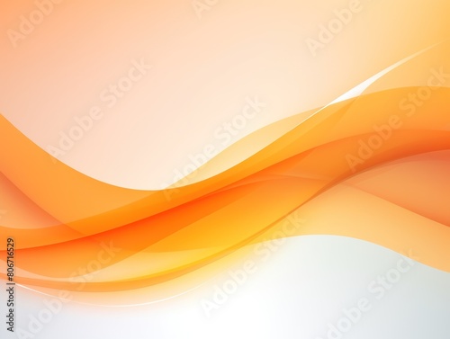 Orange ecology abstract vector background natural flow energy concept backdrop wave design promoting sustainability and organic harmony blank 