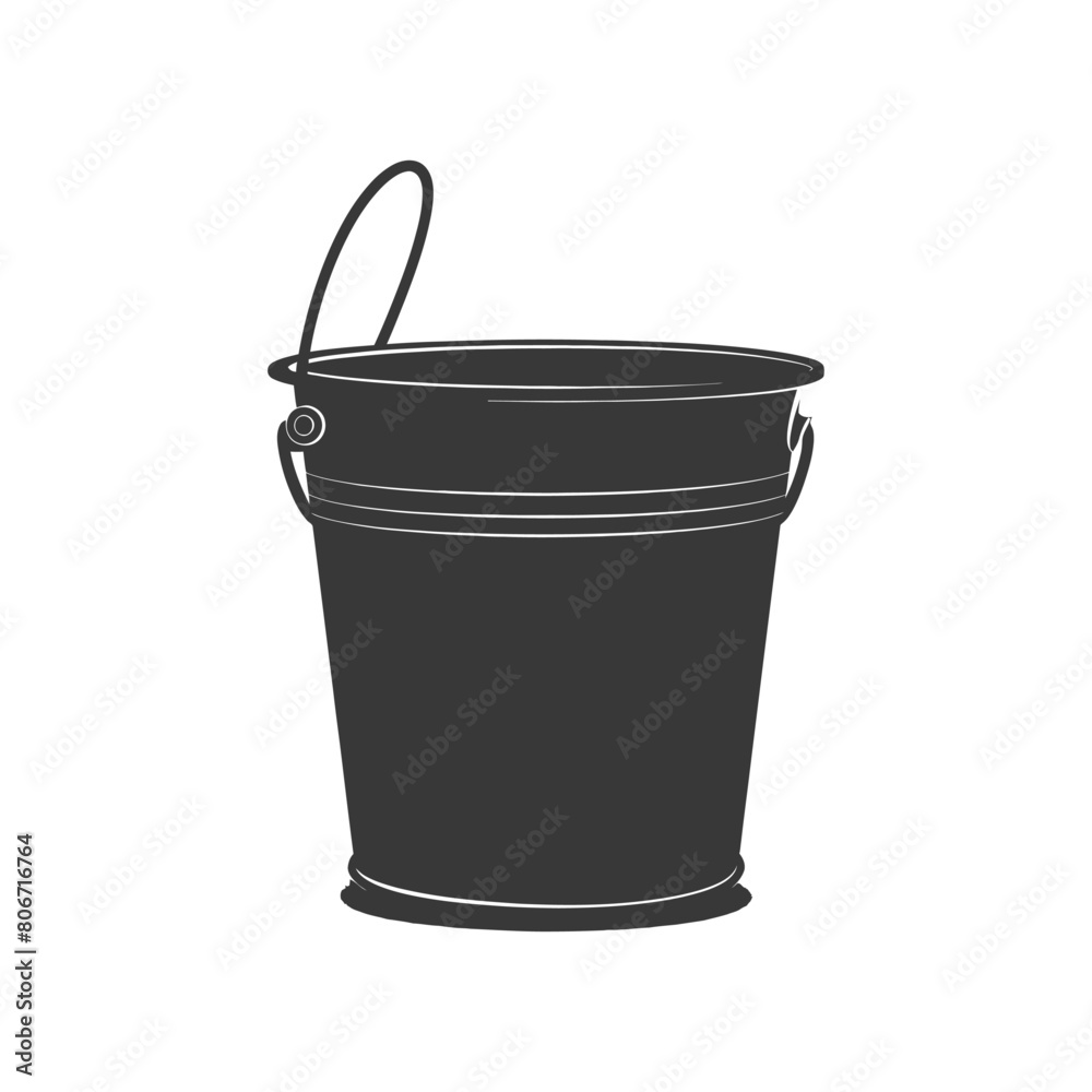 Silhouette bucket black color only