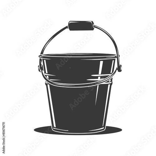 Silhouette bucket black color only