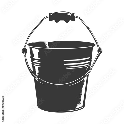 Silhouette bucket black color only