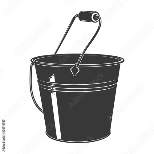 Silhouette bucket black color only