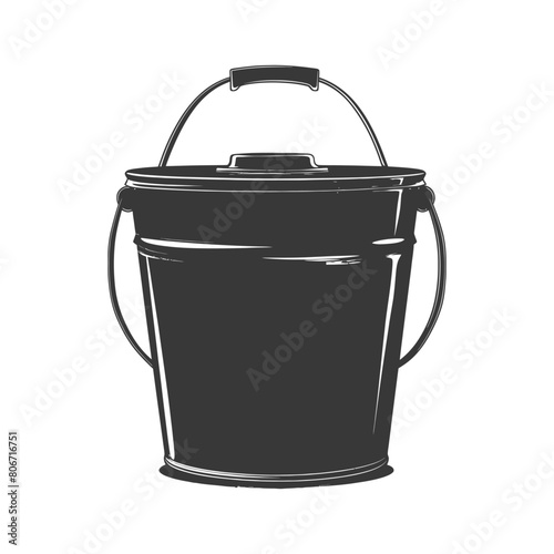 Silhouette bucket black color only