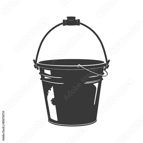 Silhouette bucket black color only