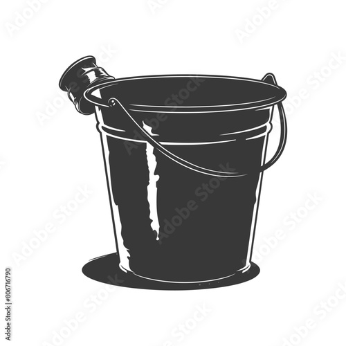 Silhouette bucket black color only