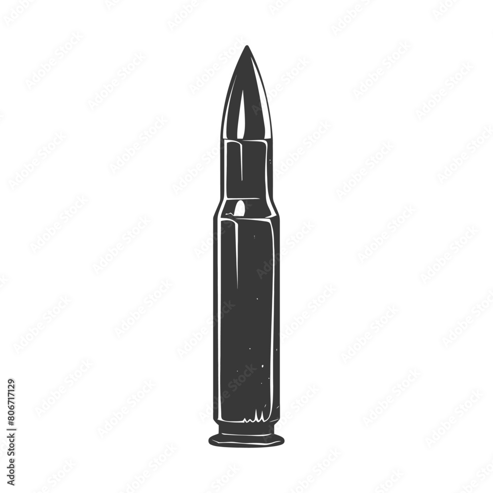 Silhouette bullet black color only