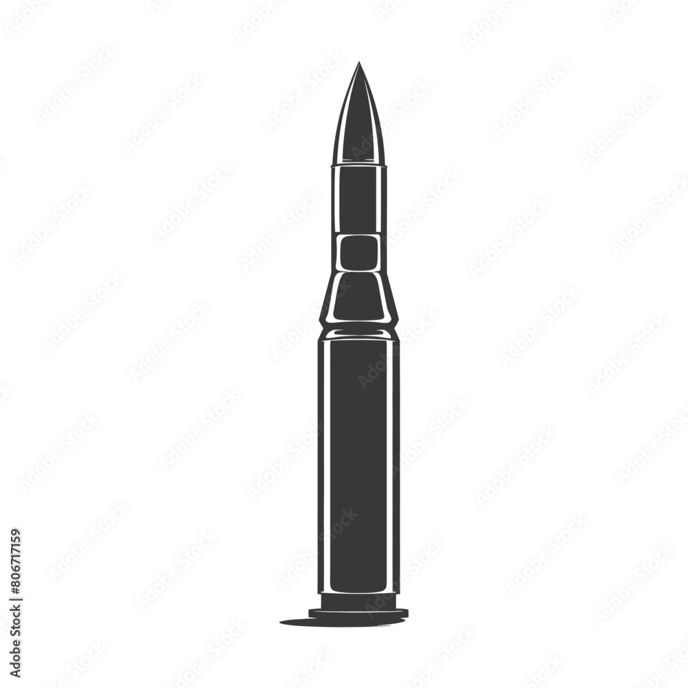 Silhouette bullet black color only Silhouette bullet black color only