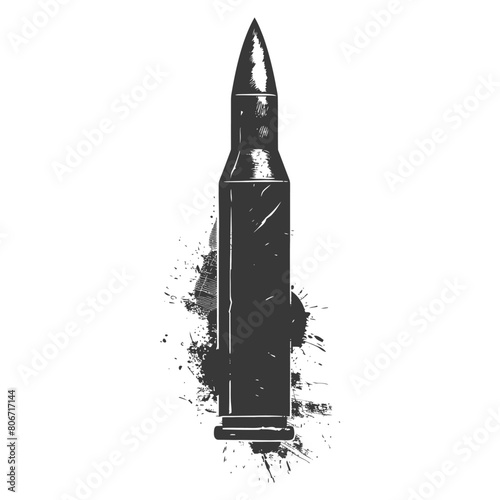 Silhouette bullet black color only