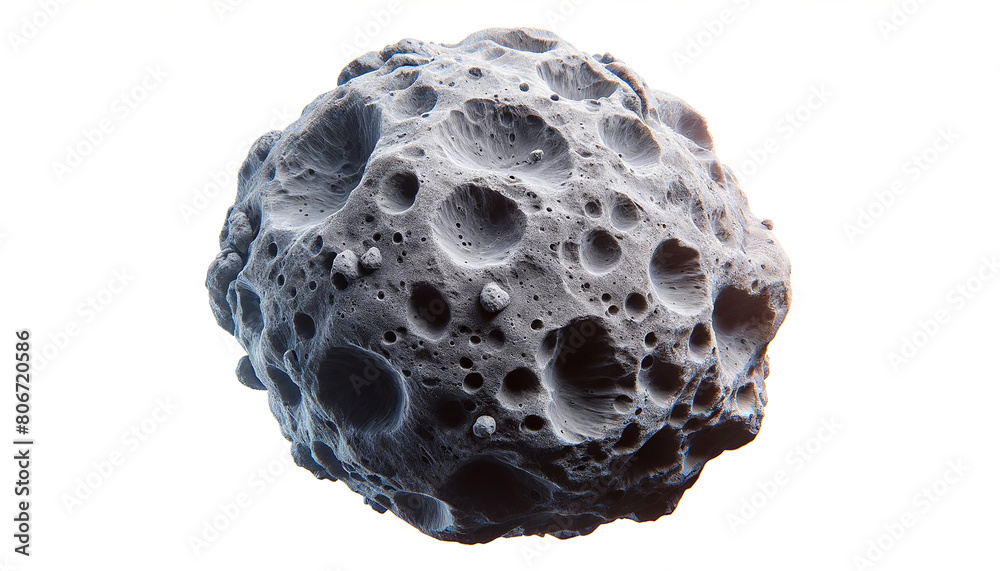 Asteroid isolated on white background. Asteroid isolated on white background.
