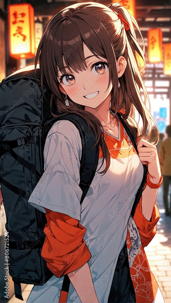 Fototapeta premium japanese woman anime kaida
