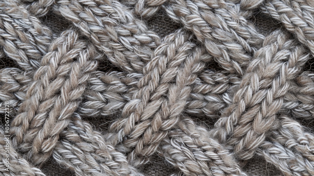 Intricate Hand-Knitted Grey Textured Sweater Intricate Hand-Knitted Grey Textured Sweater