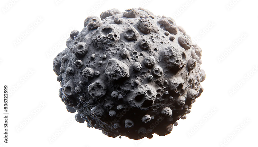 Asteroid isolated on white background. Asteroid isolated on white background.