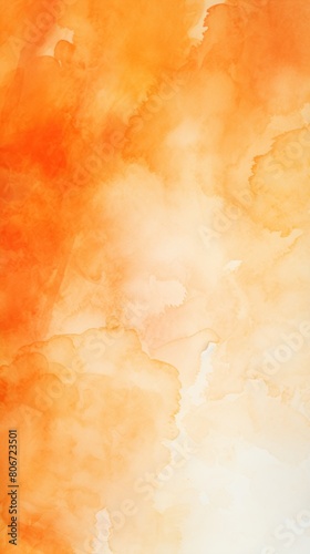 Orange watercolor and white gradient abstract winter background light cold copy space design blank greeting form blank copyspace for design text  © Lenhard