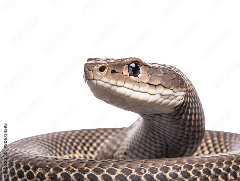Fototapeta premium a snake with its head up