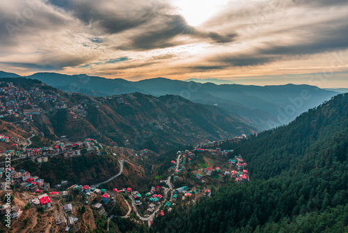 Shimla City Landscape: High-Res Stock Photos for Sale in Himachal Pradesh, India. Explore the Charm of Shimla with Stunning Images! Buy Now for Your Creative Project