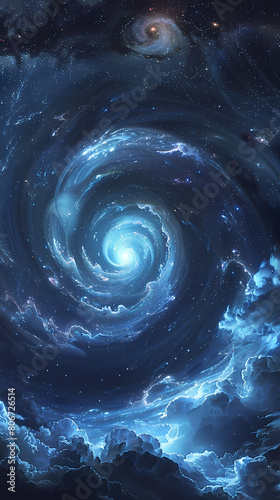 Universe  space  fantasy  vortex  illustration