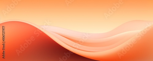Peach orange wave template empty space rough grainy noise grungy texture color gradient rough abstract background shine bright light and glow 