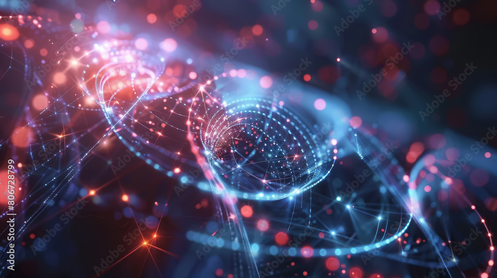 quantum physics, science, abstract futuristic background, atoms, electrons, space, stars, neon light, high technology, computer, beauty, design, wallpaper, horizontal, black, purple quantum physics, science, abstract futuristic background, atoms, electrons, space, stars, neon light, high technology, computer, beauty, design, wallpaper, horizontal, black, purple