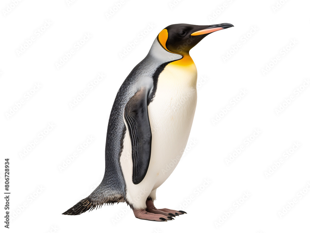 Fototapeta premium a penguin standing on a white background