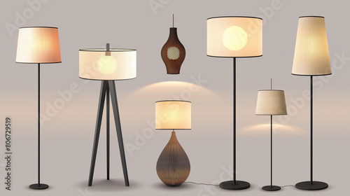 Luminous Diversity: Explore Unique and Elegant Lamp Designs in Various Styles and Sizes photo