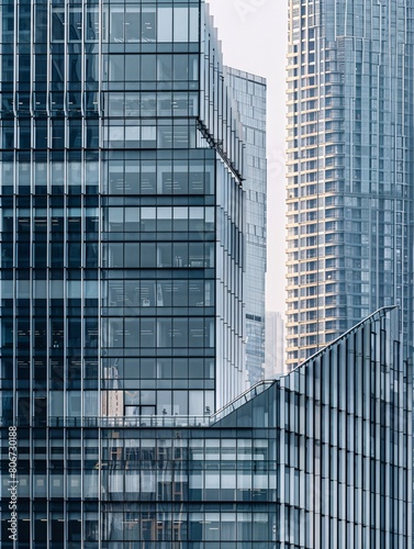 Wallpaper Mural A glimpse of contemporary corporate towers in a cutting-edge metropolis in Asia. Torontodigital.ca