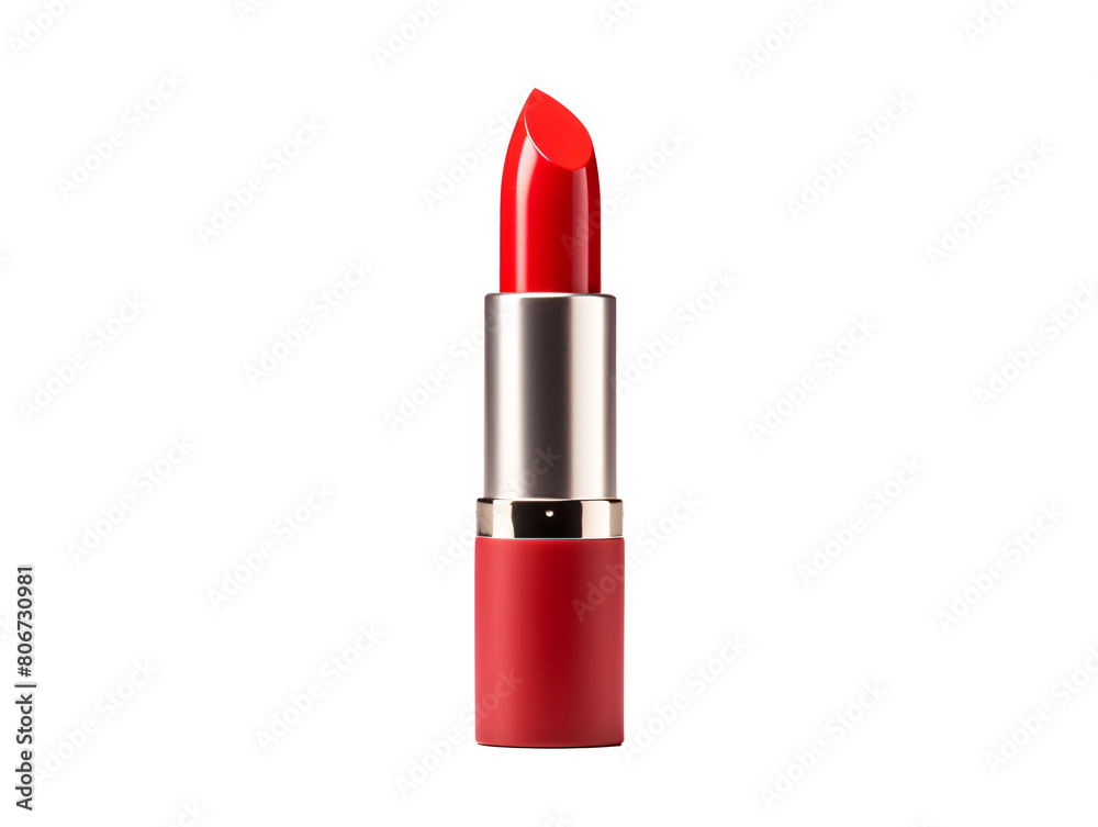 a red lipstick with silver tube a red lipstick with silver tube