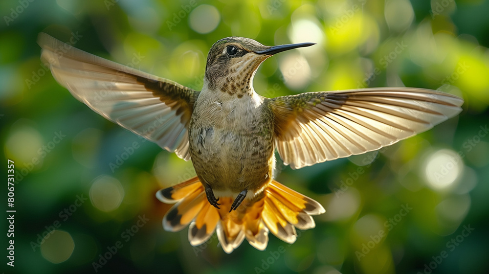 Fototapeta premium hummingbird on a flower
