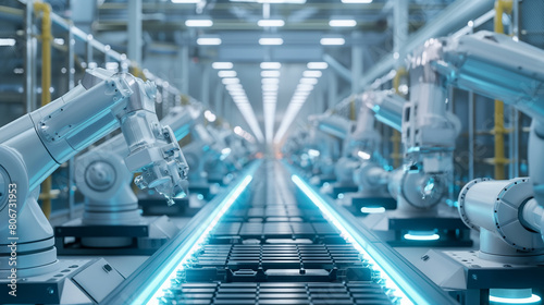 Within the vast expanse of the industrial factory, state-of-the-art machinery hums with efficiency, seamlessly connected via 5G technology, revolutionizing manufacturing processes