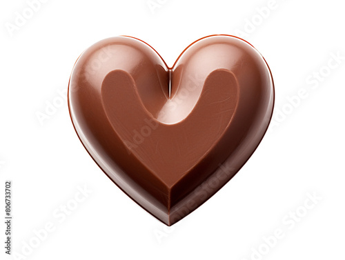 a chocolate heart shaped object