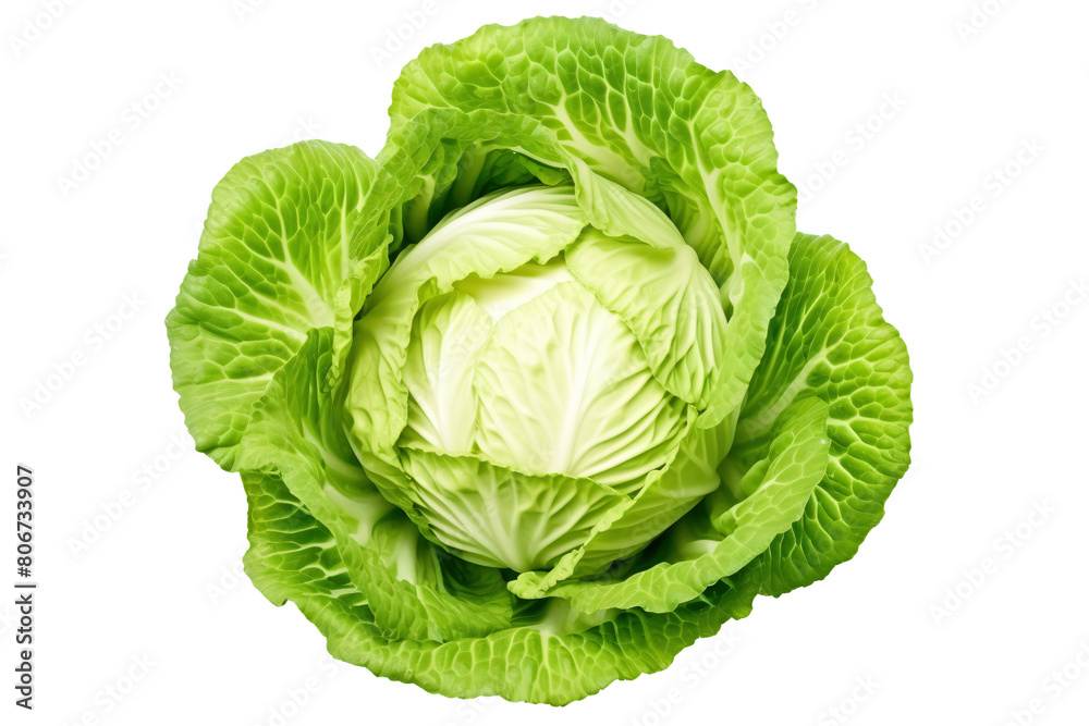 a head of cabbage with leaves a head of cabbage with leaves