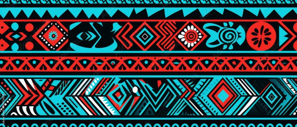 Seamless patterns creative ethnic style vector Seamless patterns creative ethnic style vector