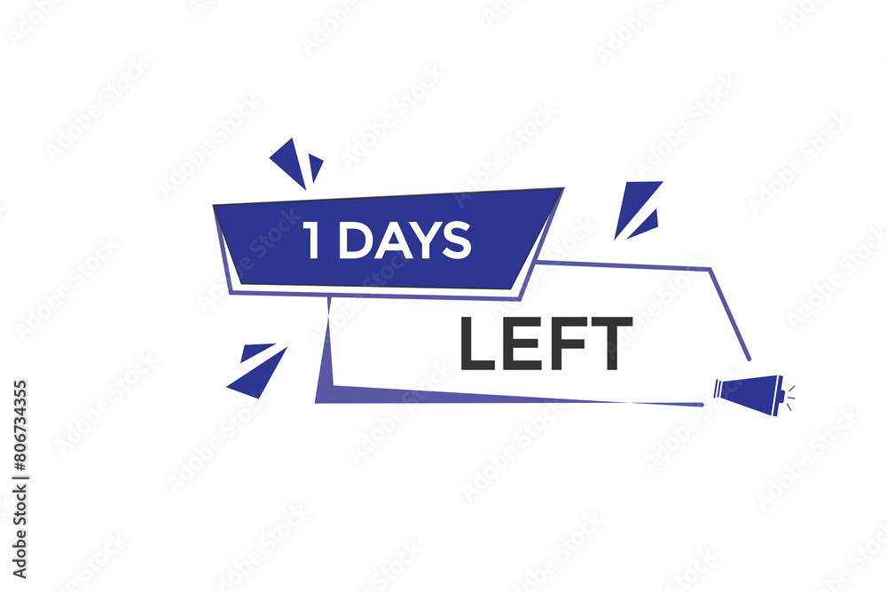1 days left countdown to go one time, background template1 days left, countdown sticker left banner business,sale, label button, 1 days left countdown to go one time, background template1 days left, countdown sticker left banner business,sale, label button,