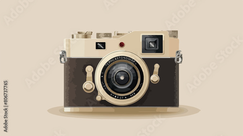 Camera photographic isolated icon Vector illustration