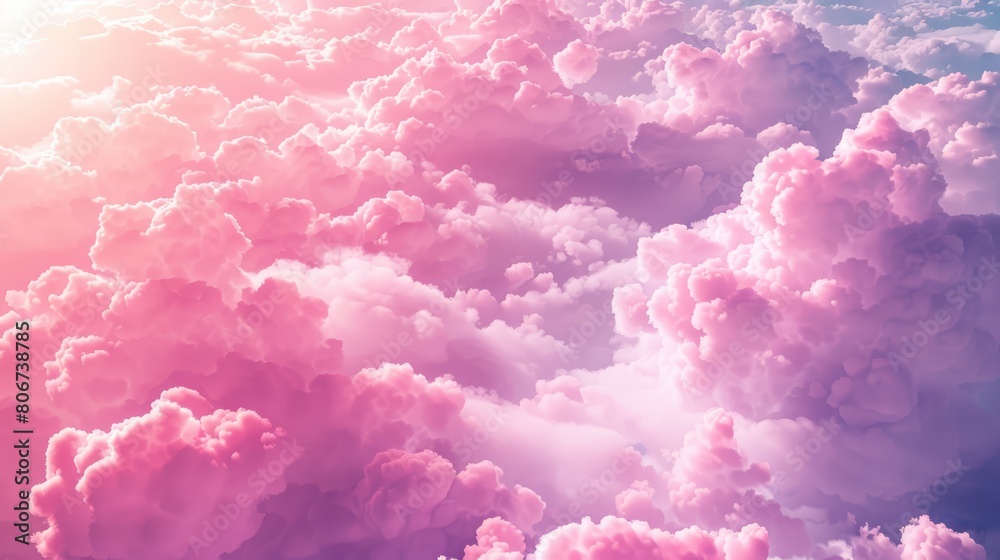 Beautiful aerial view above clouds at sunset, Beautiful cloudscape sunrise. AI-generated. Beautiful aerial view above clouds at sunset, Beautiful cloudscape sunrise. AI-generated.