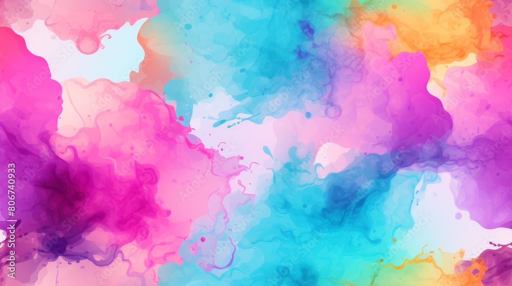 Seamless patterns watercolor stains made in vector