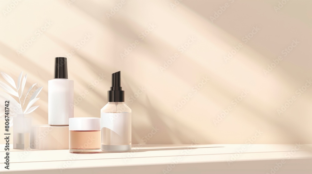 Minimal Modern Product Display Set Against A Neutral Backdrop, Creating A Clean And Sleek Aesthetic, Cartoon Background Minimal Modern Product Display Set Against A Neutral Backdrop, Creating A Clean And Sleek Aesthetic, Cartoon Background