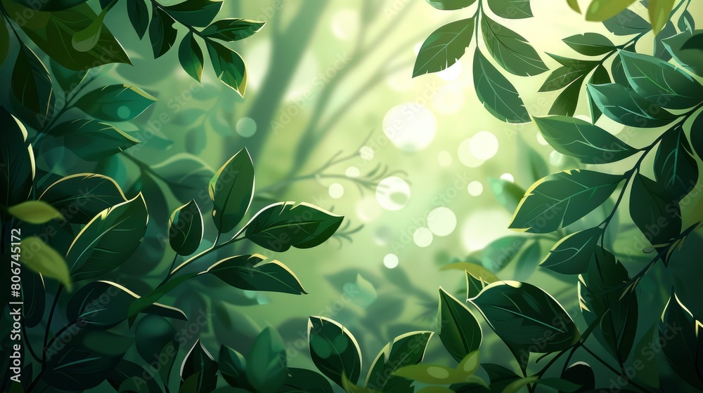 Natural Shadow Overlay On An Abstract Bokeh Background, Cartoon Background Natural Shadow Overlay On An Abstract Bokeh Background, Cartoon Background