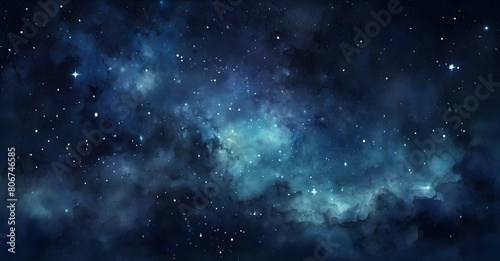starry night sky background  glittering stars  nebula  moon  galaxy outer space wallpaper