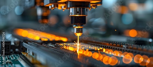 Automated Motherboard Soldering Process in Advanced Manufacturing Facility