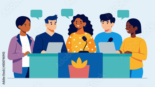 A studentrun organization holding a panel discussion on the effects of high tuition fees on marginalized communities spurring important dialogue and. Vector illustration