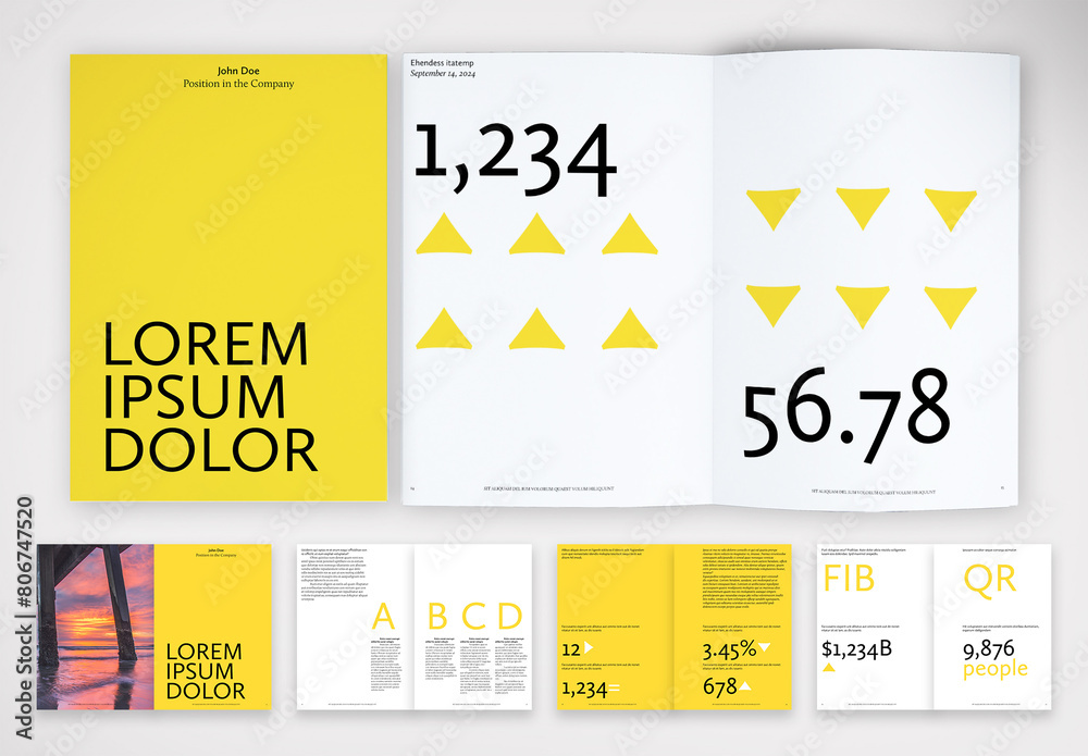 Layout Effective for Reports and Marketing Materials Stock Template ...