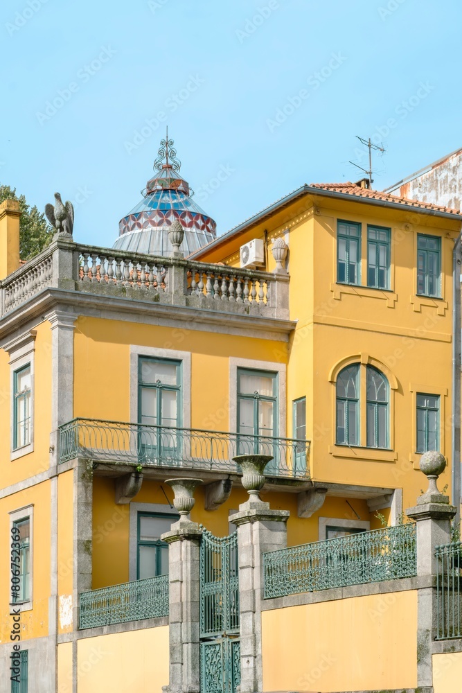 Traditional facade of Portuguese House - Porto, Portugal