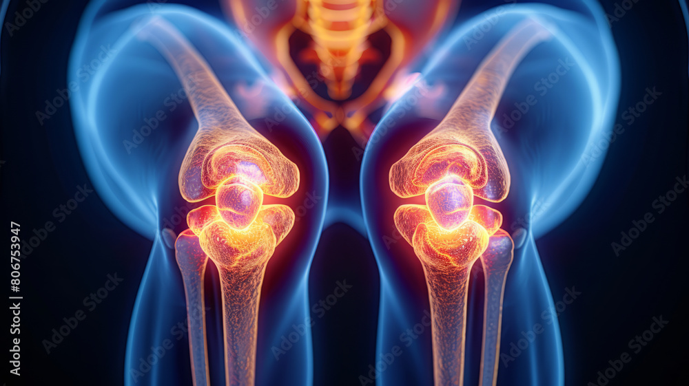 Knee pain fitness medical background,generative ai Knee pain fitness medical background,generative ai