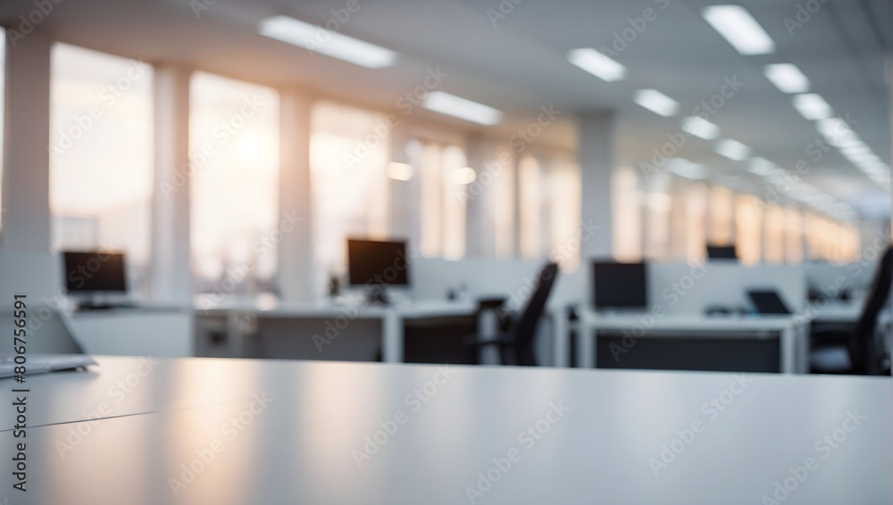 Wood table top on blurred abstract background