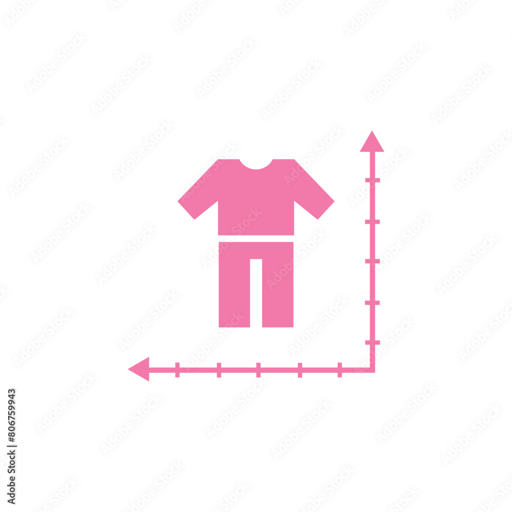 vector graphic of size chart icon this good for your project. vector graphic of size chart icon this good for your project.