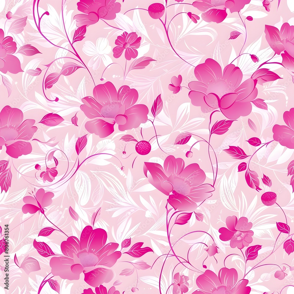background light pink floral pattern